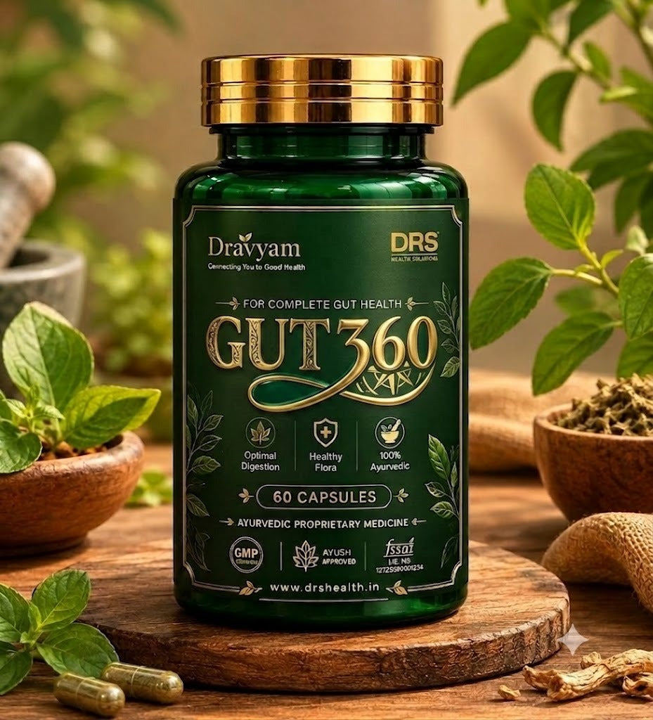 Gut360 Max Ayurvedic Capsules | Complete Gut Health Support